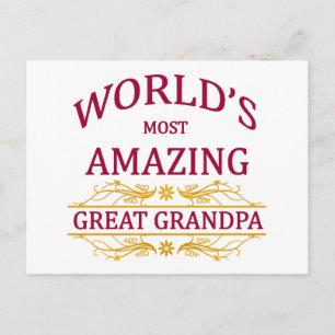 Fantastisk Underbar Grandpa Vykort