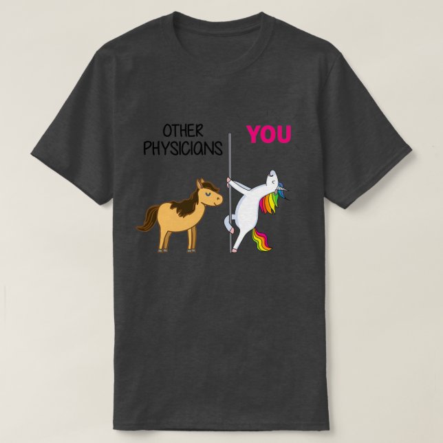Fantastisk Unicorn Gift för läkare T Shirt (Design framsida)