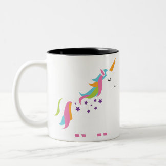 Fantastisk Unicorn Två-Tonad Mugg