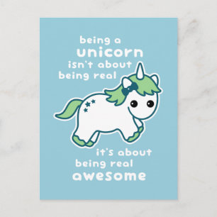 Fantastisk Unicorn Vykort