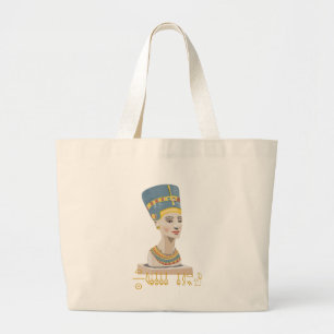 Fantastisk utformning av Nefertiti Jumbo Tygkasse