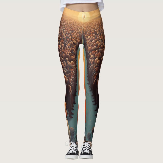 Fantastisk, vacker design leggings (Framsida)