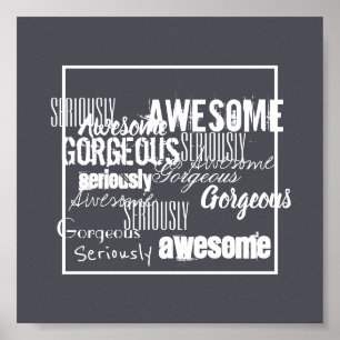 Fantastisk Vacker Inspirations Motivationsaffisch Poster