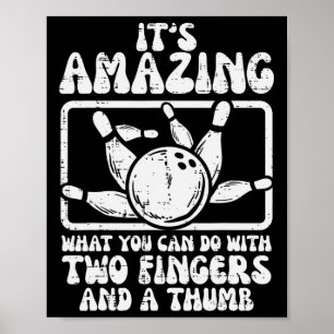 Fantastisk Vad du kan göra 2 Finger Thumb Bowling  Poster