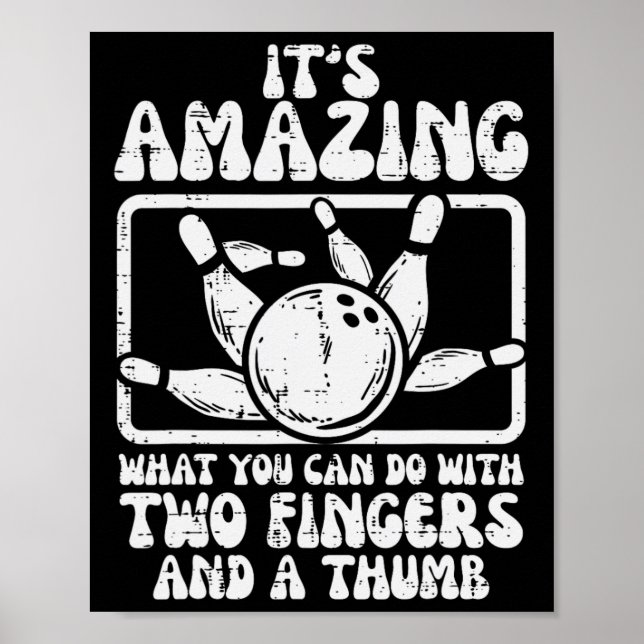 Fantastisk Vad du kan göra 2 Finger Thumb Bowling  Poster (Framsidan)