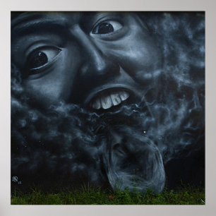 Fantastisk vänder mot grafitti poster