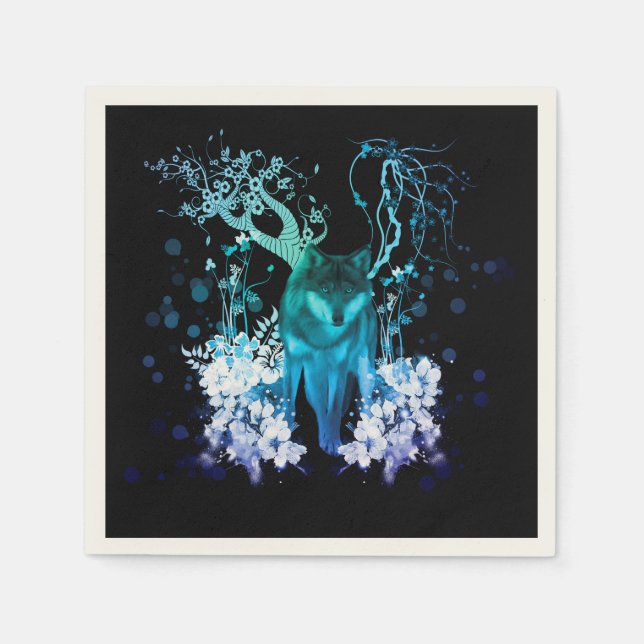 Fantastisk varg pappersservett (Framsidan)