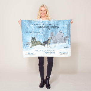 Fantastisk Vargar, typografi   PERSONLIG Fleecefilt