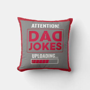 Fantastisk varning! Pappa Joke Upload Dekorativ ku Kudde