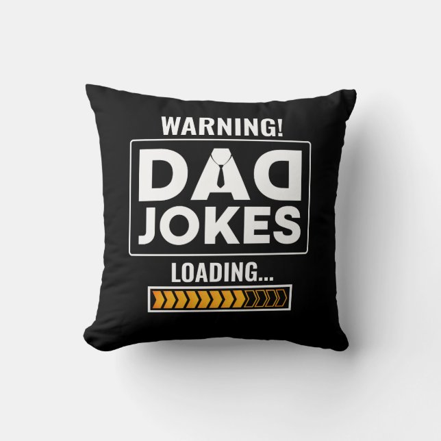 Fantastisk varning! Pappa Joke Upload Dekorativ ku Kudde (Framsida)