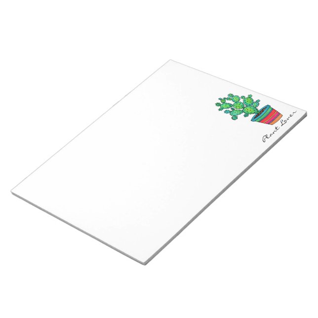 Fantastisk vattenfärgsaktus i vackra prickar anteckningsblock (Vinklad)