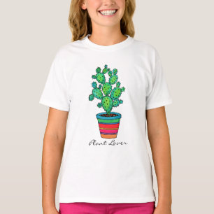 Fantastisk vattenfärgsaktus i vackra prickar t shirt