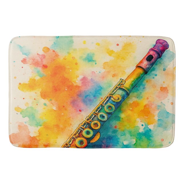 Fantastisk vattenfärgspolning badrumsmatta (Framsidan)