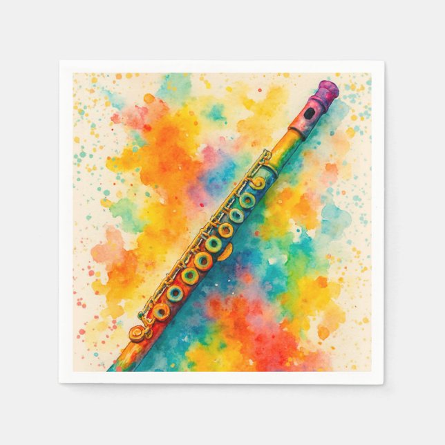 Fantastisk vattenfärgspolning pappersservett (Framsidan)