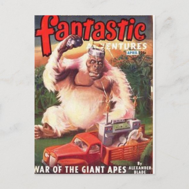 Fantastisk vetenskap 6 vykort (Framsida)