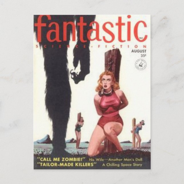 Fantastisk vetenskap 6 vykort (Framsida)