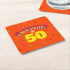 Fantastisk vid 50 underlägg papper kvadrat