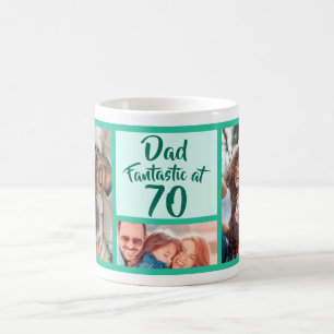 Fantastisk vid 70 Pappa moderna födelsedagskalende Kaffemugg