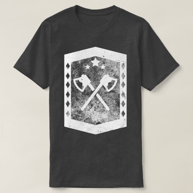 Fantastisk Viking Axes Coola historisk kamp mot va T Shirt (Design framsida)