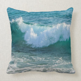 Fantastisk vinkar det nautiska hav för havskusten kudde