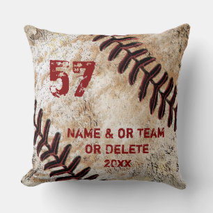 Fantastisk Vintage Baseboll Kasta Kudde Personlig