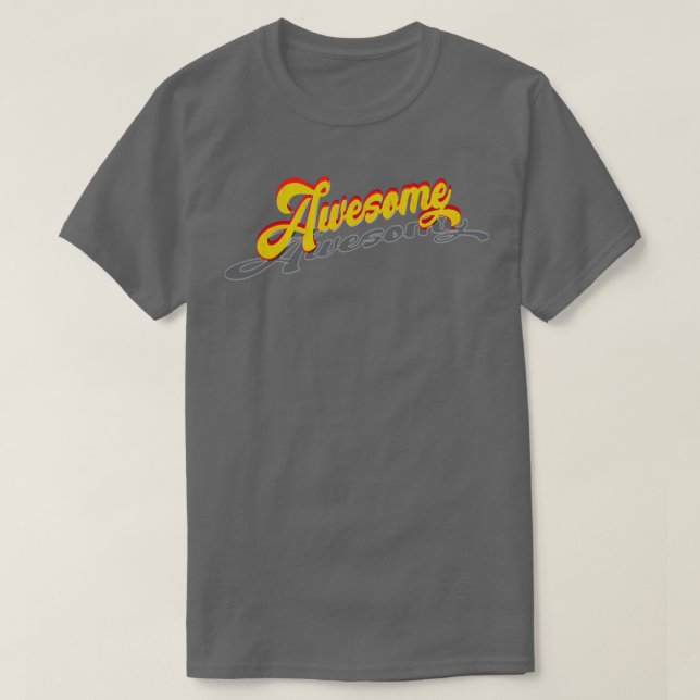 Fantastisk Vintage Lettering T Shirt (Design framsida)