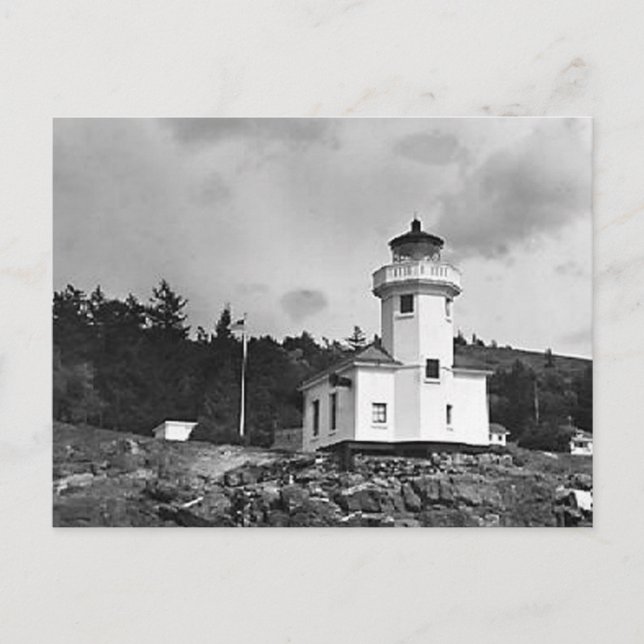 Fantastisk Vintage Lighthouse-foton Vykort (Framsida)