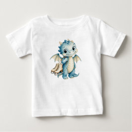 Fantastisk Vinter Bebis Drakar som Håller Skridsko T Shirt