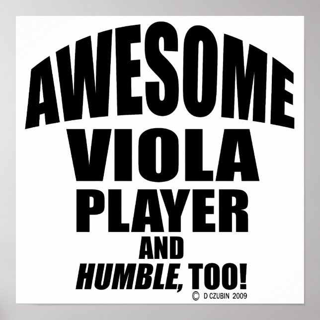 Fantastisk Viola Player Poster (Framsidan)