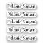 Fantastisk vismisk manus personlig namn klistermärken<br><div class="desc">Fantastisk vismiskt skript personlig namn-dekal</div>