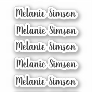 Fantastisk vismisk manus personlig namn klistermärken