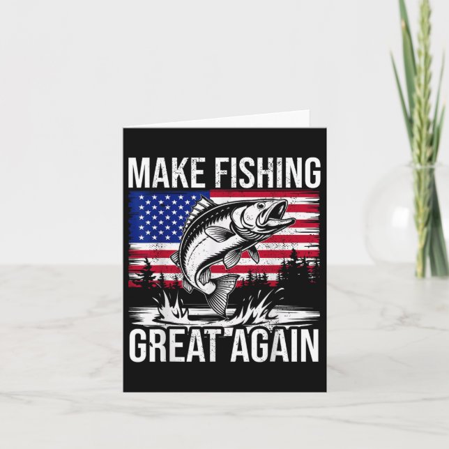 Fantastisk Vote Republican 2024 Apparel Funny Fish Kort (Framsida)