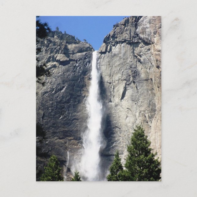 Fantastisk Vy över Yosemite Falls-vykort Vykort (Framsida)