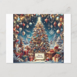 Fantastisk vykort för julinbjudan