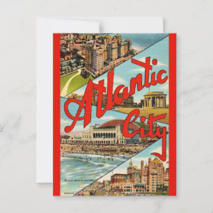 Fantastisk vykort från Atlantic City