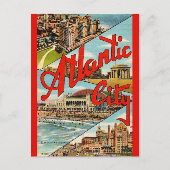 Fantastisk vykort från Atlantic City (Framsida)