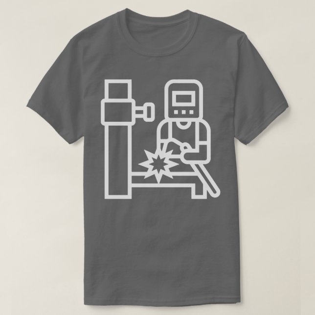 Fantastisk Welders Welding Print Simple T Shirt (Design framsida)