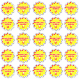 Fantastisk Work Roligt Reward Teacher Stickers Pac Klistermärken