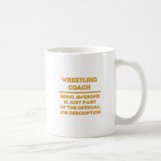 Fantastisk Wrestling Coach ... Jobbbeskrivning Kaffemugg