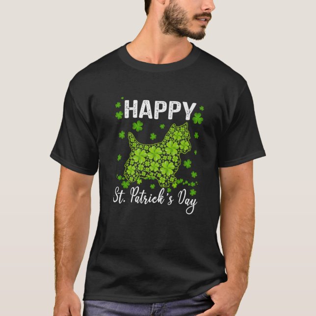 Fantastisk Yorkshire Terrier Saint patrick's day H T Shirt (Framsida)