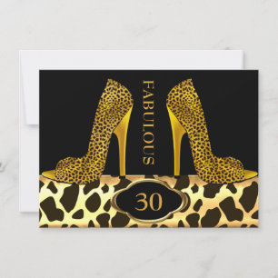 Fantastiska 30 Leopard Guld Gepard Höga Klackar Pa Inbjudningar