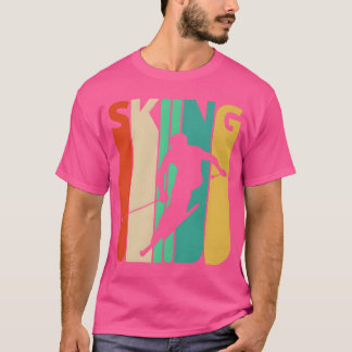 Fantastiska 70-tals vintage retro skidpresenter fö t shirt
