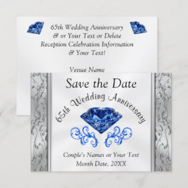 Fantastiska årsdagskort för att spara datumet, val inbjudningar