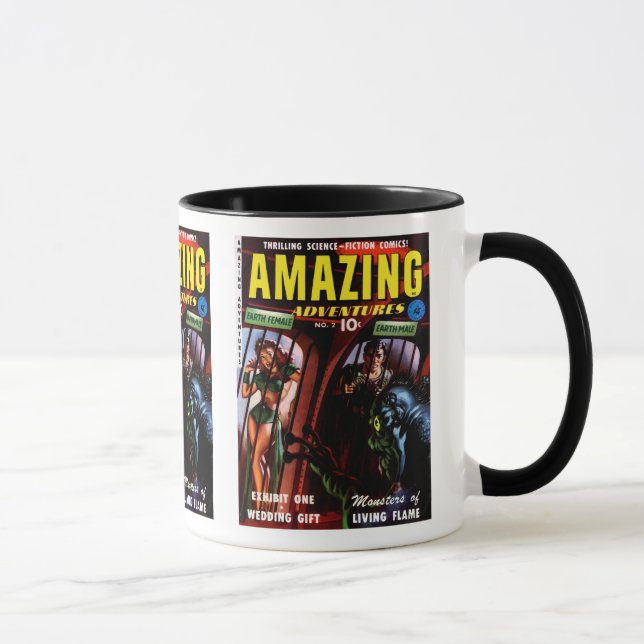 Fantastiska Äventyr #2 Retro Sci-Fi Serietidning Mugg (Höger)