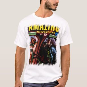 Fantastiska Äventyr #2 Retro Sci-Fi Serietidning Tee Shirt