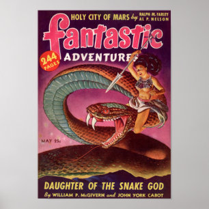 Fantastiska äventyr -- Dotter av ormguden Poster