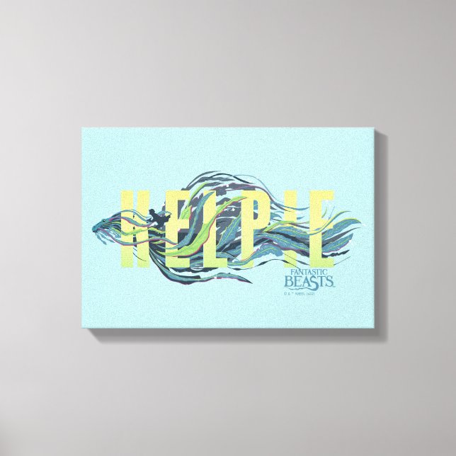 Fantastiska Beaster Kelpie Canvastryck (Framsida)