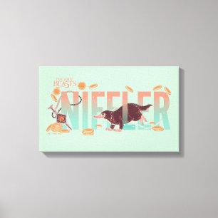 Fantastiska Beaster Niffler Canvastryck