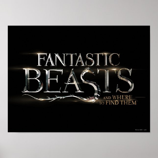 FANTASTISKA BEASTER OCH VAR DE SKA HITTAS™-Logotyp Poster (Framsidan)