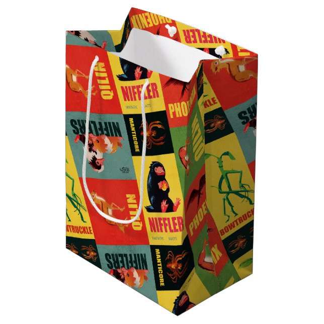 Fantastiska Beaster Vintage Mönster (Framsidan Vinklad)